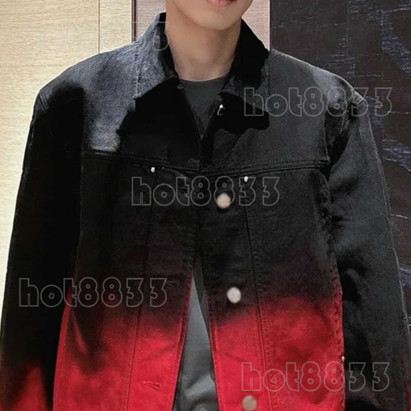 Men's Jackets Designer 25s Spring and Autumn new gradient denim jacket for both men and women WZF4