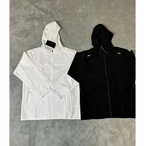 Men's hooded jackets windbreaker windproof sportswear lightweight sports running jacket jogger coat summer thin sun protection UV outwear Women