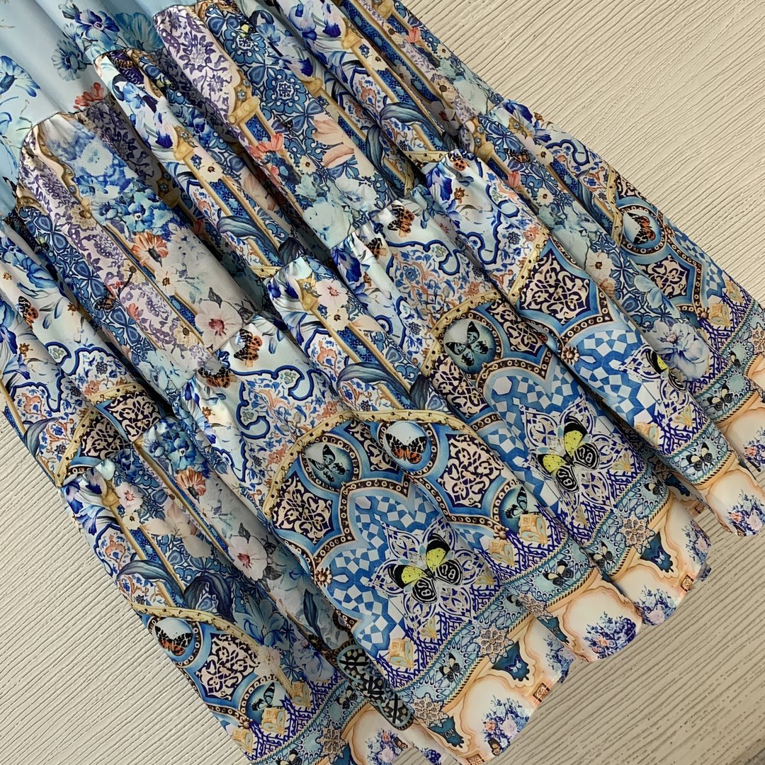 Women&#039;s midi backless maternity dress, women&#039;s printed dress, ruffled printed costume party dress-image-1047828014