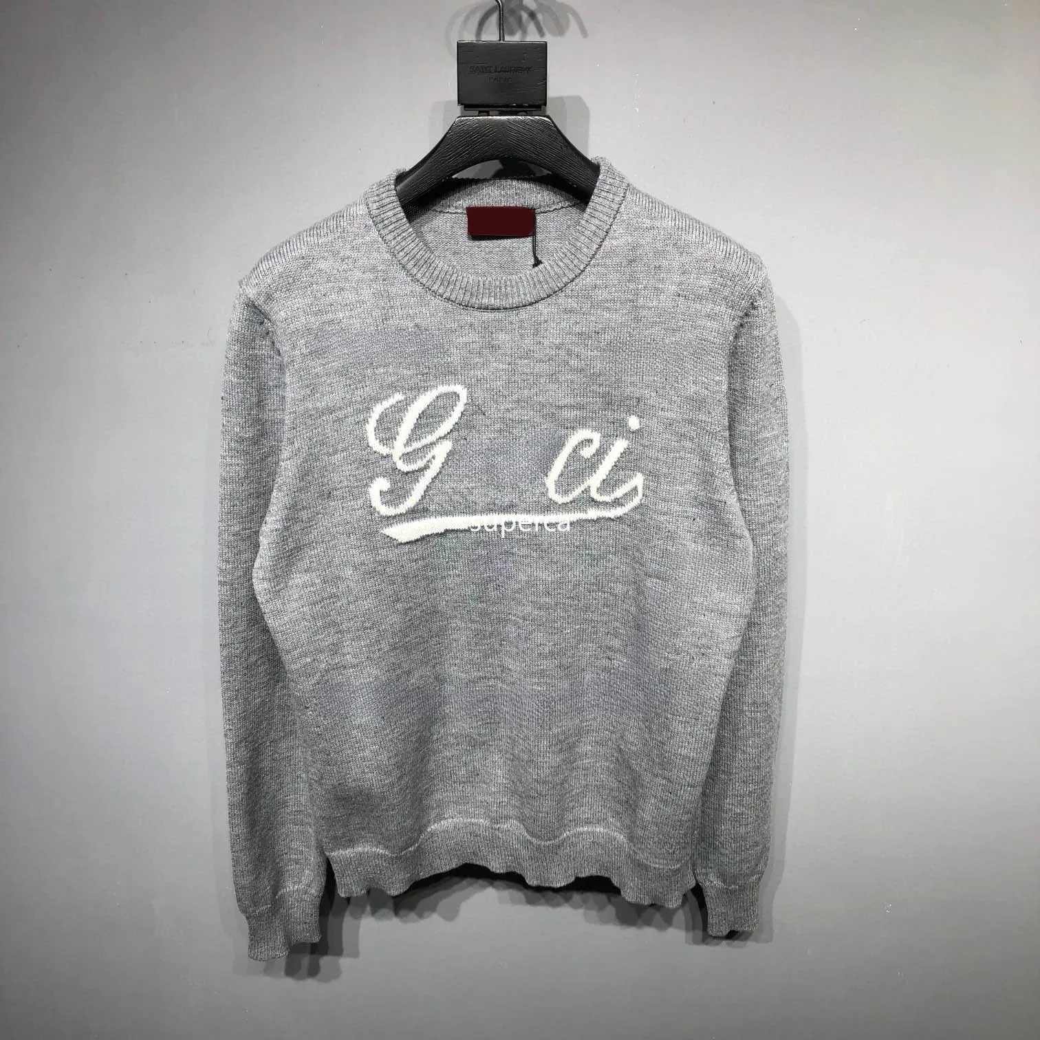 Men's Plus Size Sweaters in autumn / winter acquard knitting machine e Custom jnlarged detail crew neck cotton 43f1g