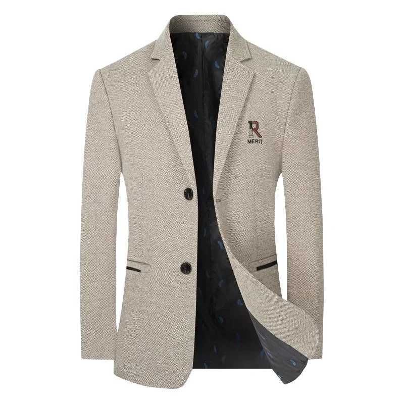 Men's Jackets New Autumn Men Business Casual Cashmere Suits Jackets Wool Blends Blazers Male Slim Fit Blazers Formal Suits Coats Mens Clothing