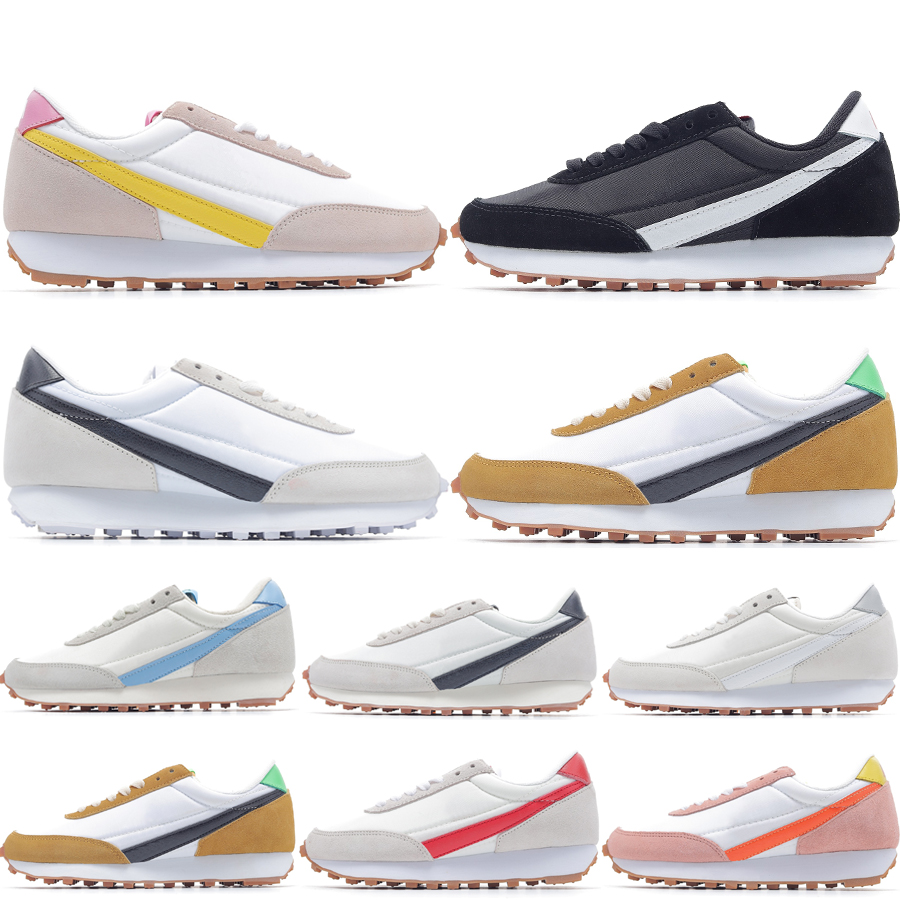 Top Daybreak Men Women Running Shoes Classical Designer Trainers Half Blue Pale Ivory Spruce Aura White Gum University Red Black Outdoor Sneakers Si