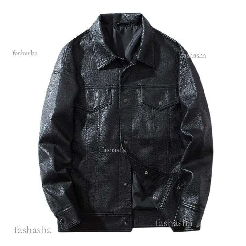Autumn 2020 Winter Men Casual Jacket Turn-Down Collar Coat Mens Brand Clothing Outwear Plus