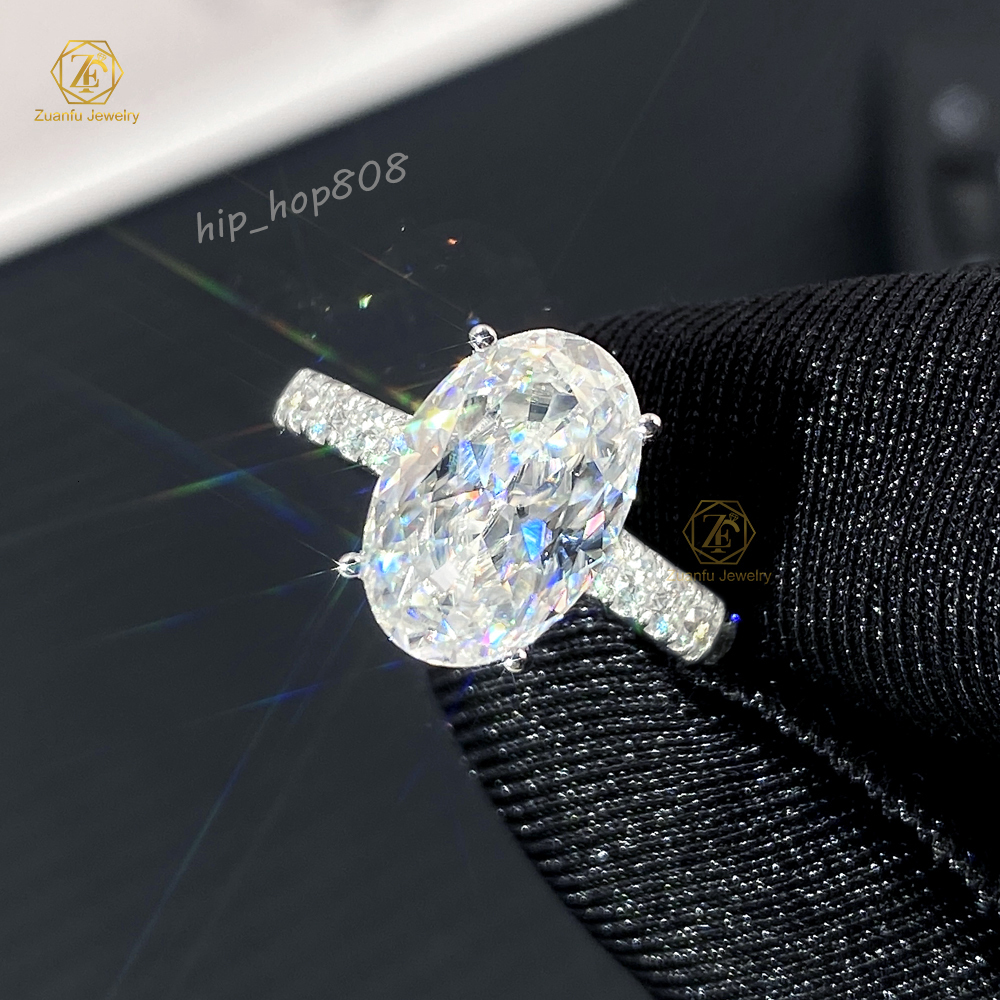 14k Solid White Gold Ring with GIA IGI Certified CVD HPHT Lab Grown Diamond Womens Engagement Jewelry