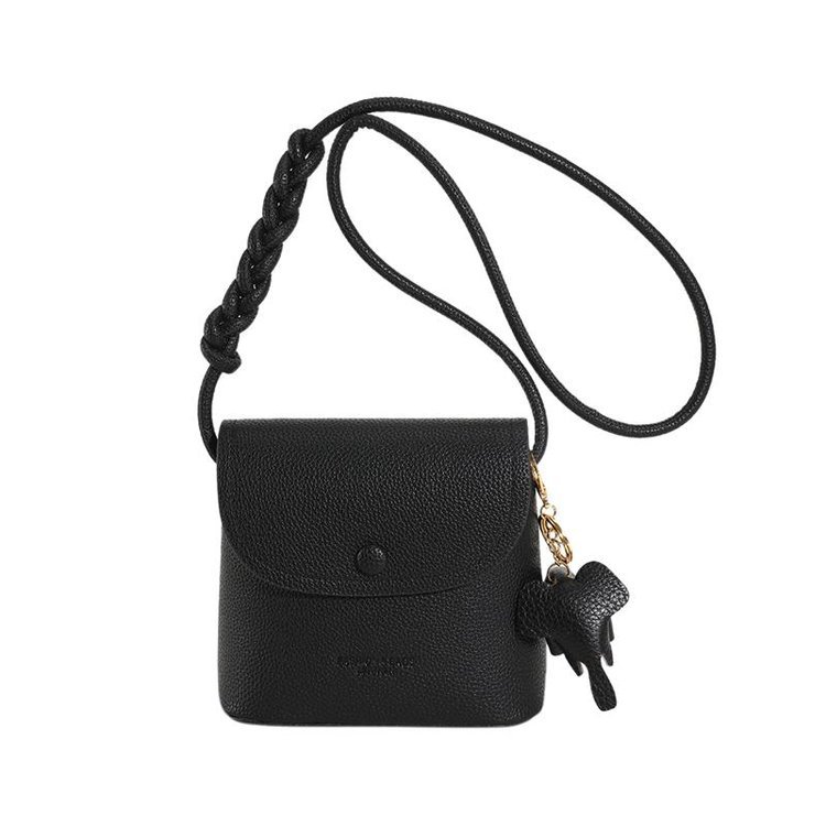 Superbe designer 5pcs Sacs à bandoulières avec portefeuille de pièces de monnaie Fleurs brunes sac à main