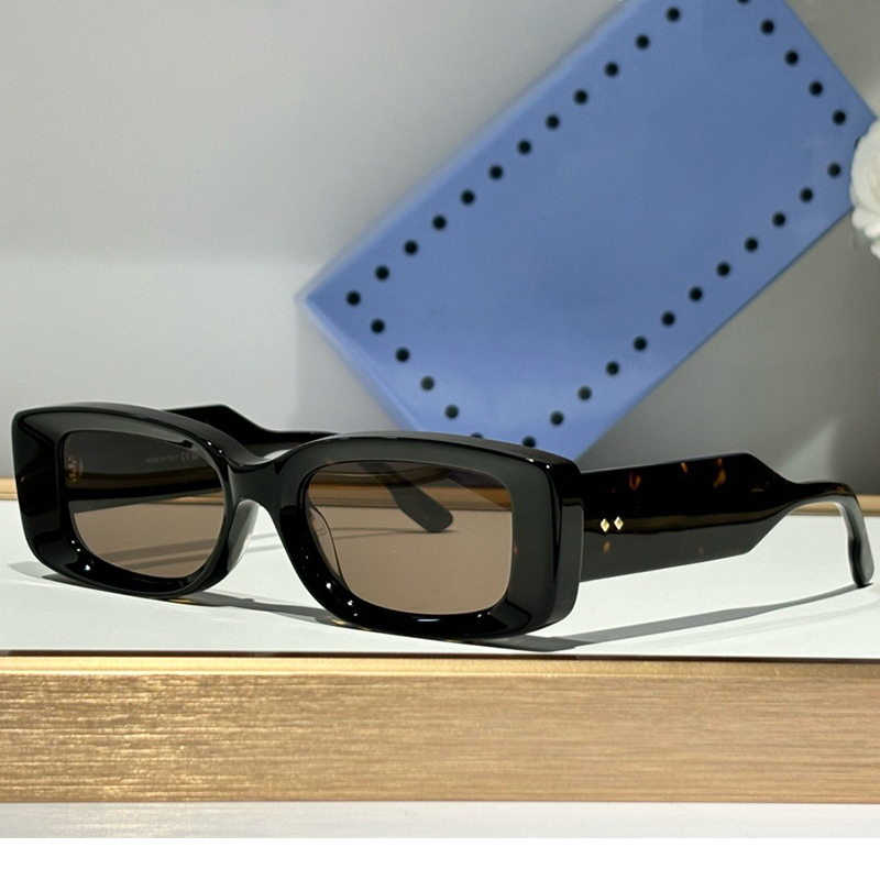 Women Designer Rectangle Sunglasses 1528S Classics Vintage Men Sunglasses Shiny Dark Tortoiseshell Square Frame Eyewear Shades UV400 Protection