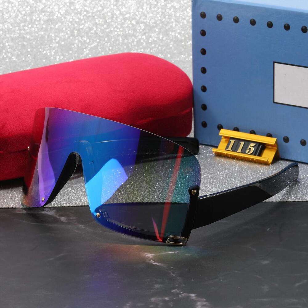 Designer Polarized Sunglasses Men For Women Classics Rectangle Square Frame Beach Shading UV protection Glasses With Box 115