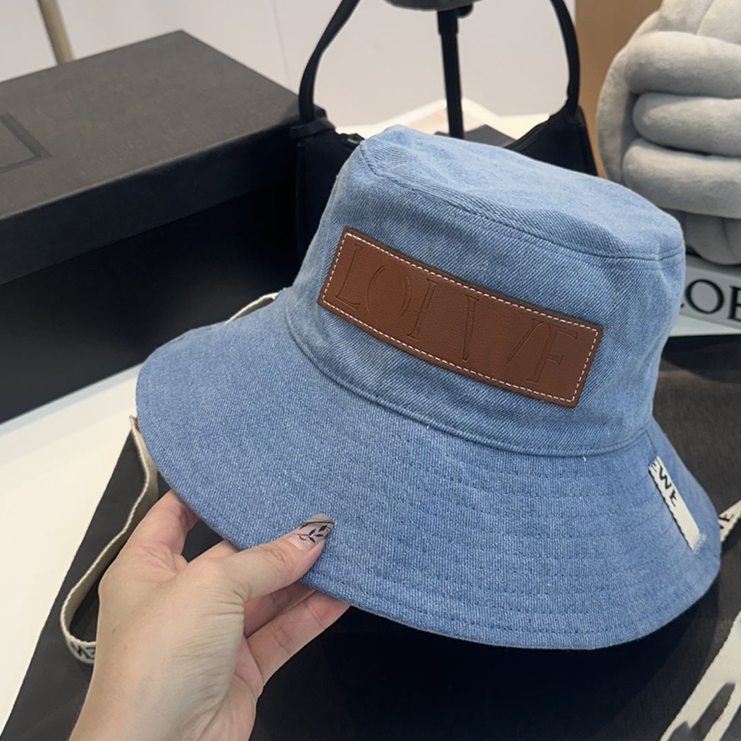 Denim Bucket Hat Luxury Rowe Designer Classic Wide Brim Hats & Bucket Hats For Women And Men