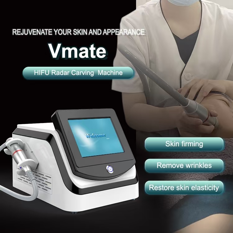Portable Non-Invasive RF Anti-aging Skin Lift Body Contouring Vmax Radiofrequency Skin Tightening Machine for Face Body Wrinkle Removal Machine for
