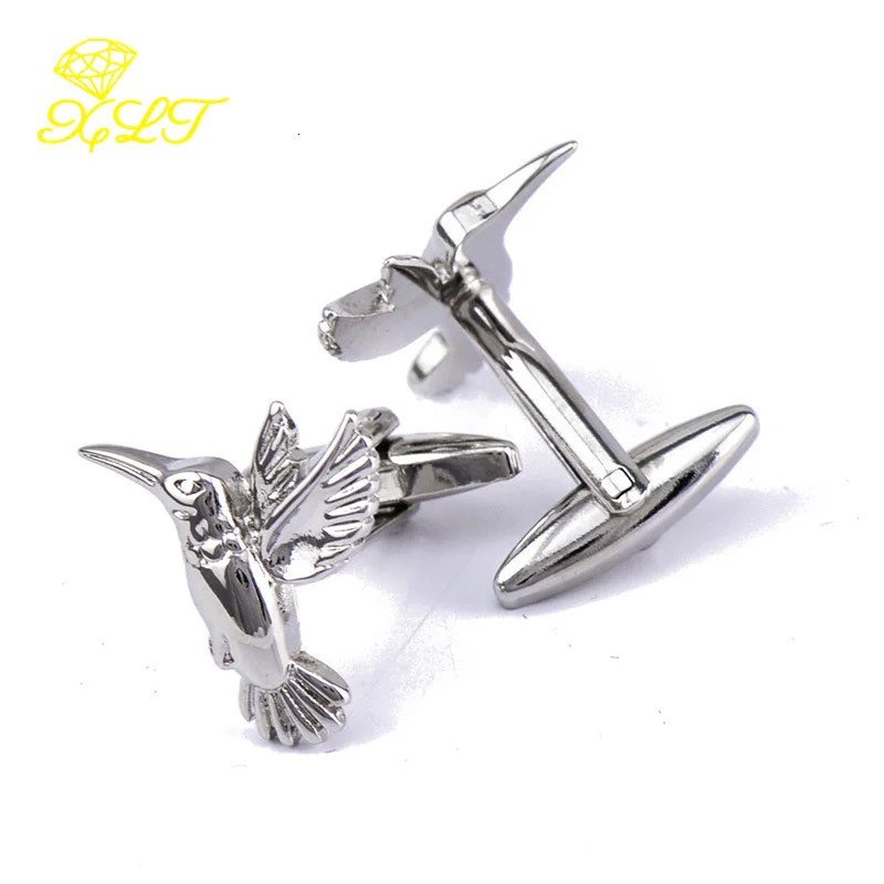 Bird Cufflinks Metal Hummingbird Cuff Studs Buttons Animal Clothing Shirts Suits Accessories Mens Jewelry Wrap Around 250228