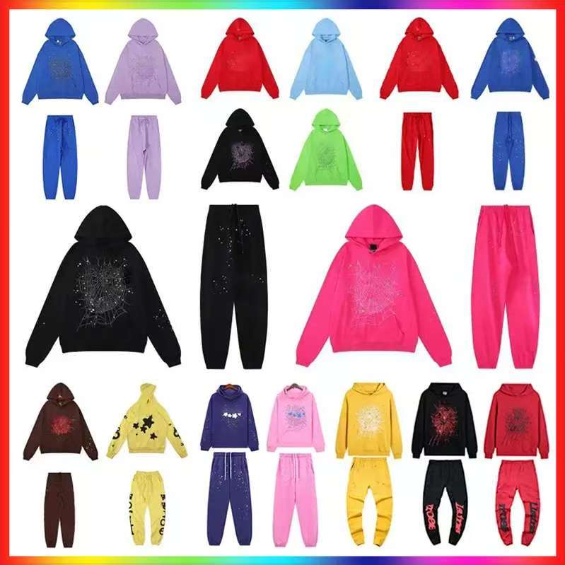 5A hoodie Mens 55555 Web Hoodie for men Sweatshirts 25ss Hoody Women polo grid five cobweb pink Hoodies Tracksuit Puff Print Pullover net pants s-image-890723994