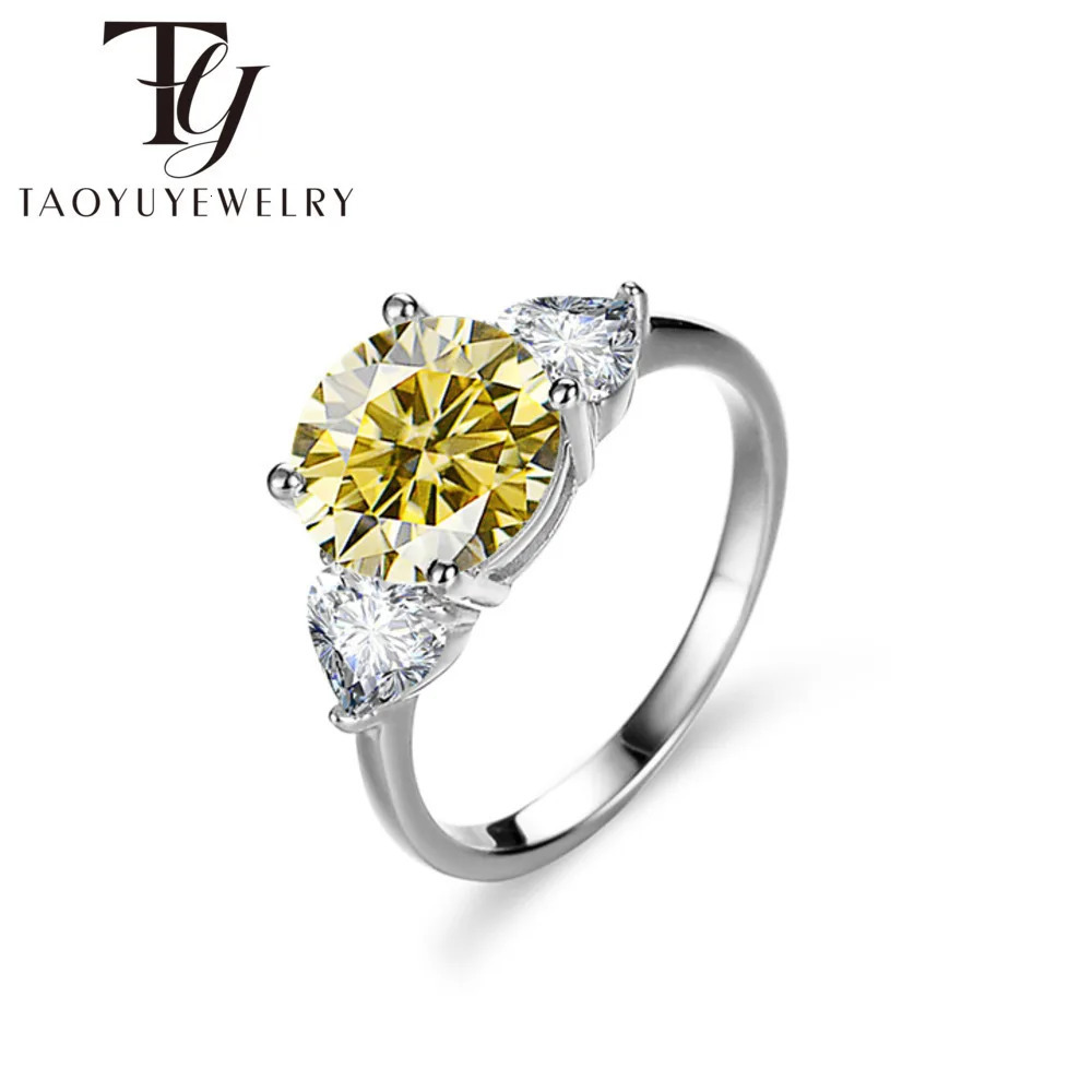 3CT Pass Test D Color Engagement Ring For Women Colorless Sparkling Wedding Diamond Band 925 Sterling Silver Jewelry 250226