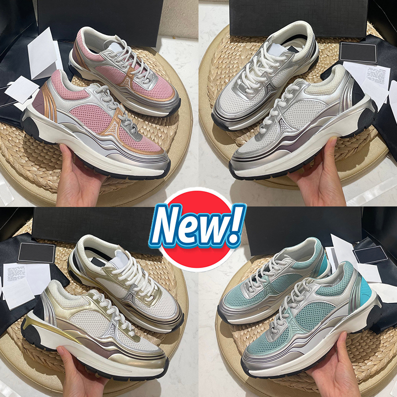 Top designer sneakers cuir de veau chaussures décontractées homme femme 23C C entrelacé tissu basket réfléchissant semelle plateforme luxe sport