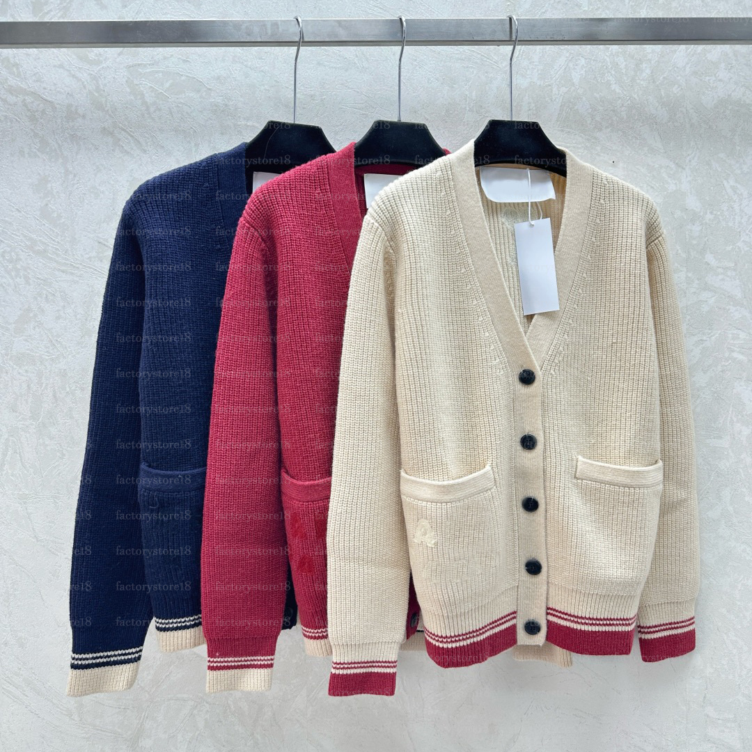 10A Designer men sweaters cardigans fashionable letter knit sweaters spring sweaters caring mens sweaters classic womens sweaters white blue red swe