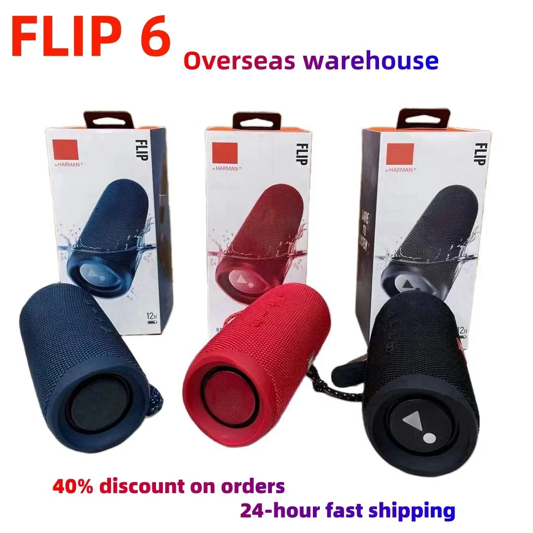 Flip 6 portable Bluetooth speaker, powerful sound and deep bass, IPX7 waterproof +Dustproof can be used for home and outdoor speaker pairing-image-1048195049
