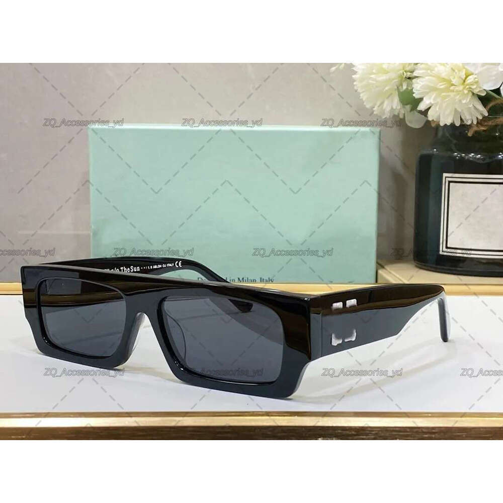 2025 Off Luxury Oval Sunglasses Men Designer Summer Shades Polarized Ofwhite Eyeglasses Vintage of White Sun Glasses Women Male Sunglass with 1d3