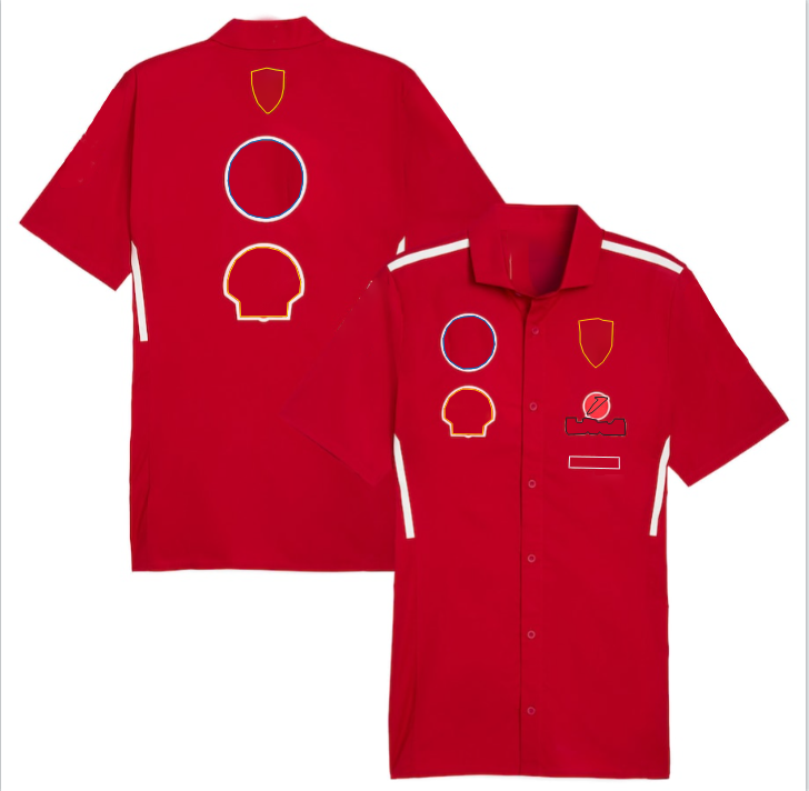 F12025 team short-sleeved polo shirt F1logo shirt with the same customised-image-674071245