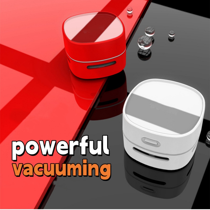 The cordless handheld vacuum cleaner is portable for home use, making desktop cleaning easier and sweeping away eraser crumbs-image-1048416422