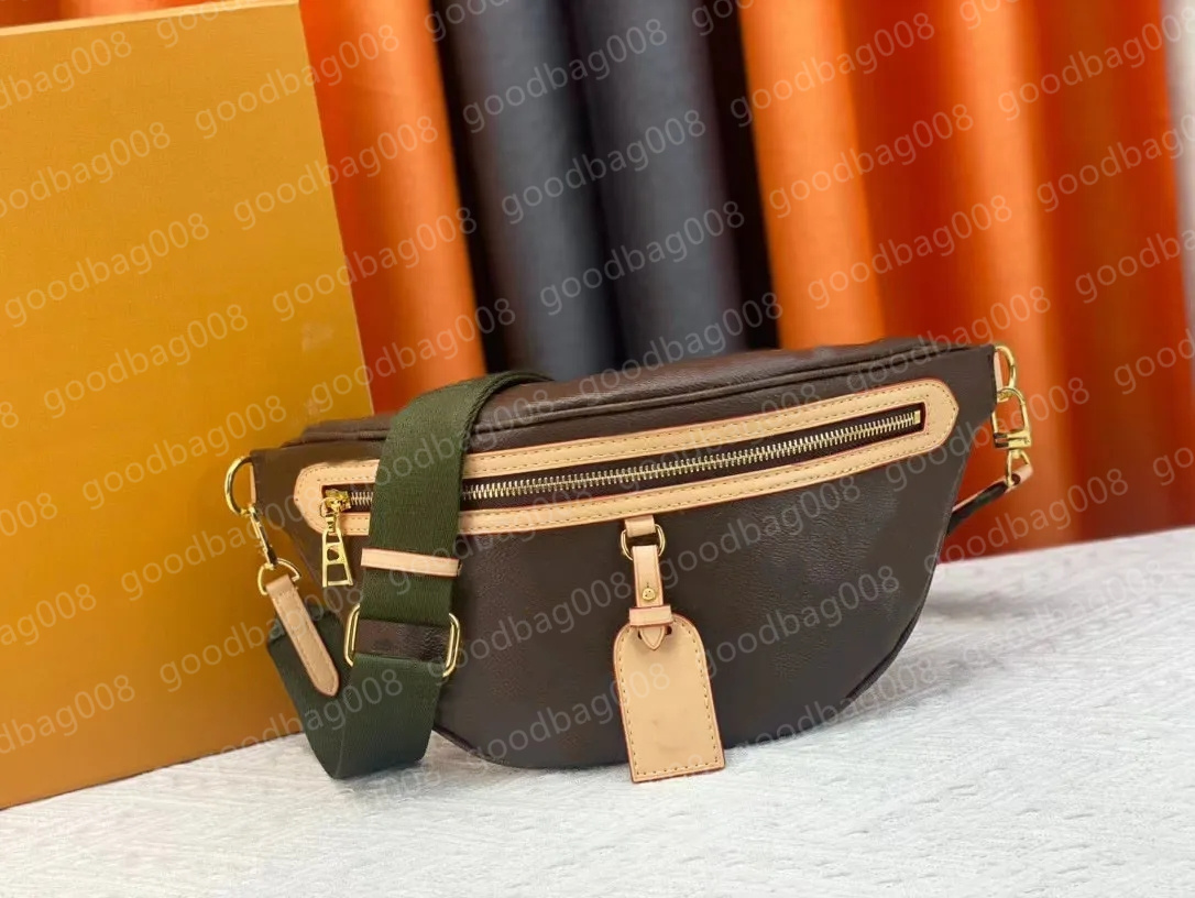 Mens Designer High Rise Bumbag Fashion Cross Body Belts Bag Women Luxurys Designers Highrise bum Bag Fannypack Leather V Handbags Chestbag