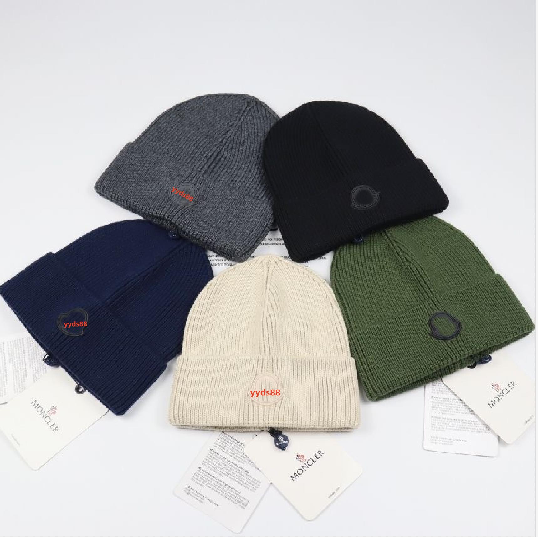 Designer beanie luxury beanie knitwear hat temperament versatile beanie knitted hats warm letter design Christmas gift very nice dust bag
