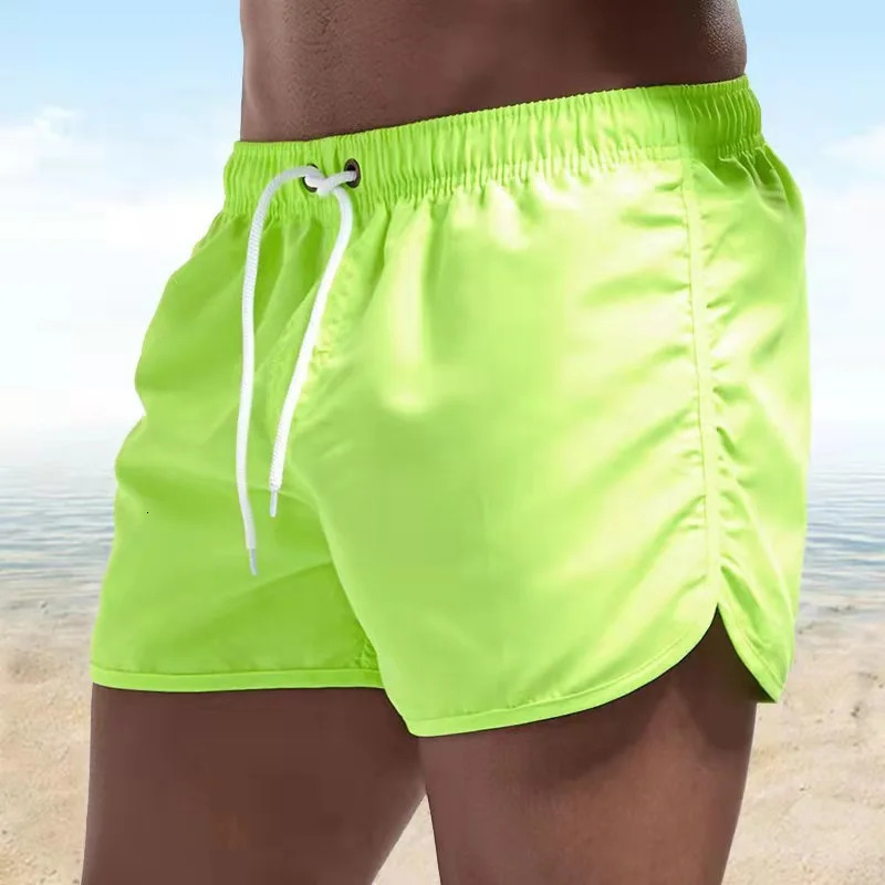 Swimming relay mens swimming shorts quick drying board shorts shower clothes breathable drag summer beach surfing with pockets 250311