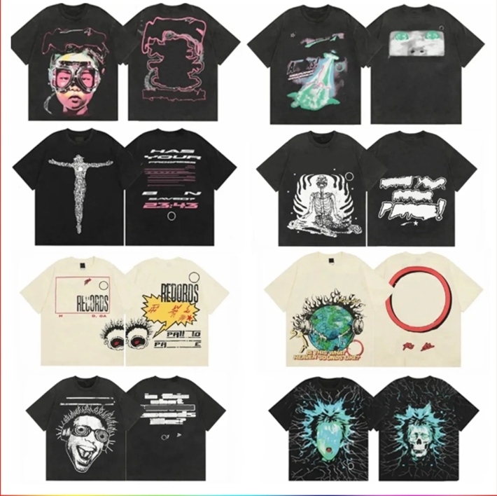 Summer Luxury TShirt Mens Women Designer T Shirts Wash Short Sleeve clothes shirt Fashion tees Casual with Brand Letter High Quality Designers Ca-image-978261338