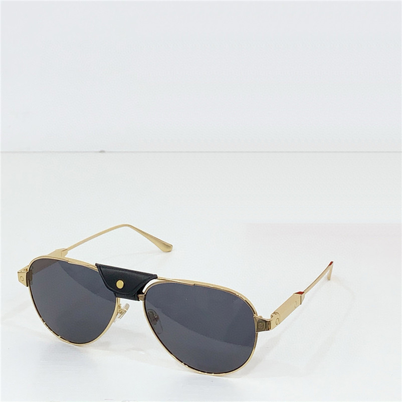 New fashion design pilot sunglasses 0420S metal frame with leather buckle simple and popular style versatile outdoor uv400 protective eyewear