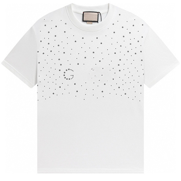 2025 spring summer flower print top t shirt cloth luxury letters designer embroidery men women cotton shirts tops clothing white black casual