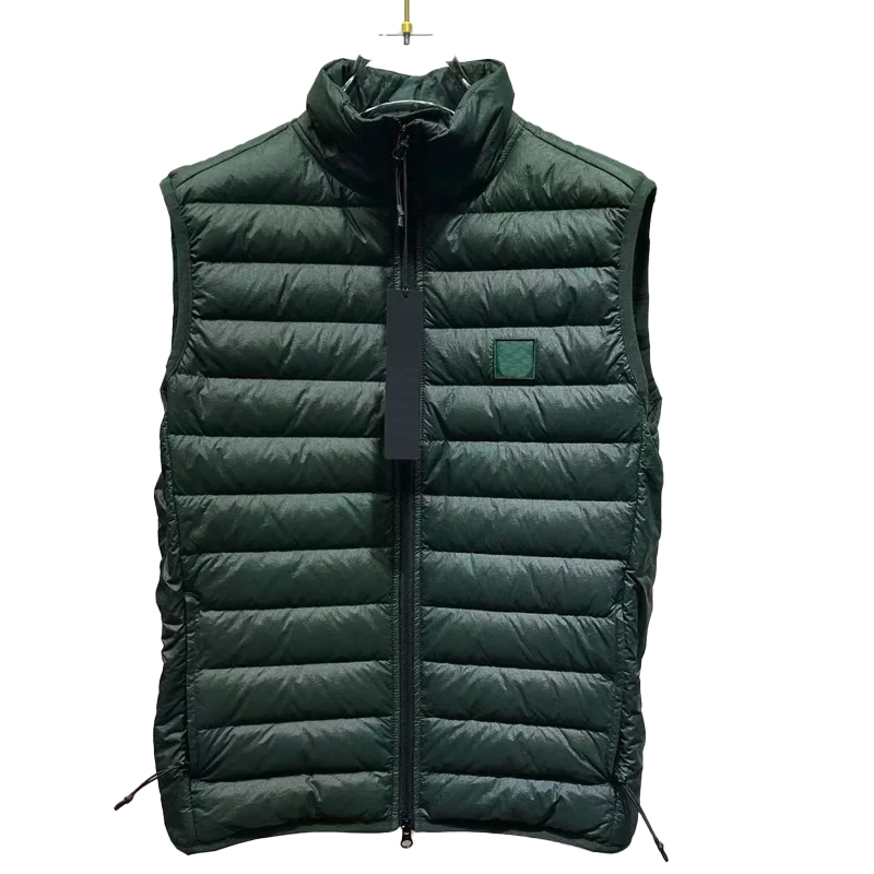 Tide Fluffy Puffy Vest High Quality Ins Men&#039;s Hooded Detachable Warm Down Vest-image-786495486