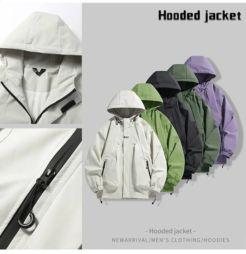Waterproof raincoat hooded shoulder snow jacket lightweight windproof womens winter running outdoor hiking camping 250312