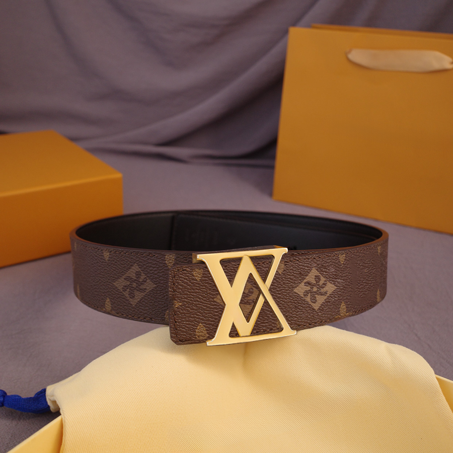 Fashion Belts Designer Belt Reversible Matte Buckle Real Leather Width 4CM for Man Woman Cowskin Fashion Smooth Buckle Waterproof Letters Design-image-958999974