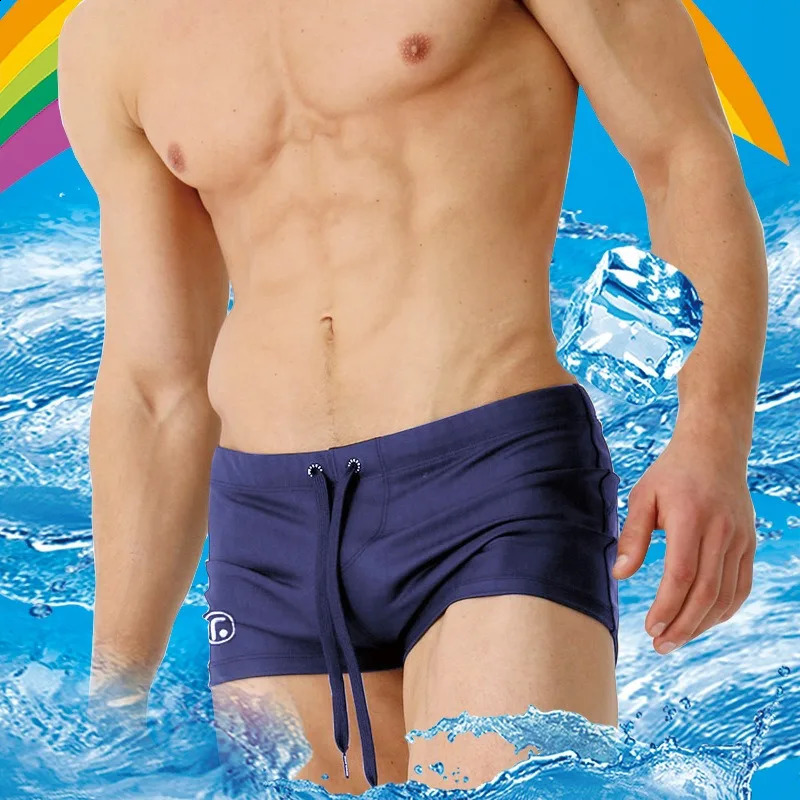Mens Swimsuit Quick-drying Beach Mens Boxer Shorts Summer Swimming Trunks Gym Man Plus Size Trunks 250311