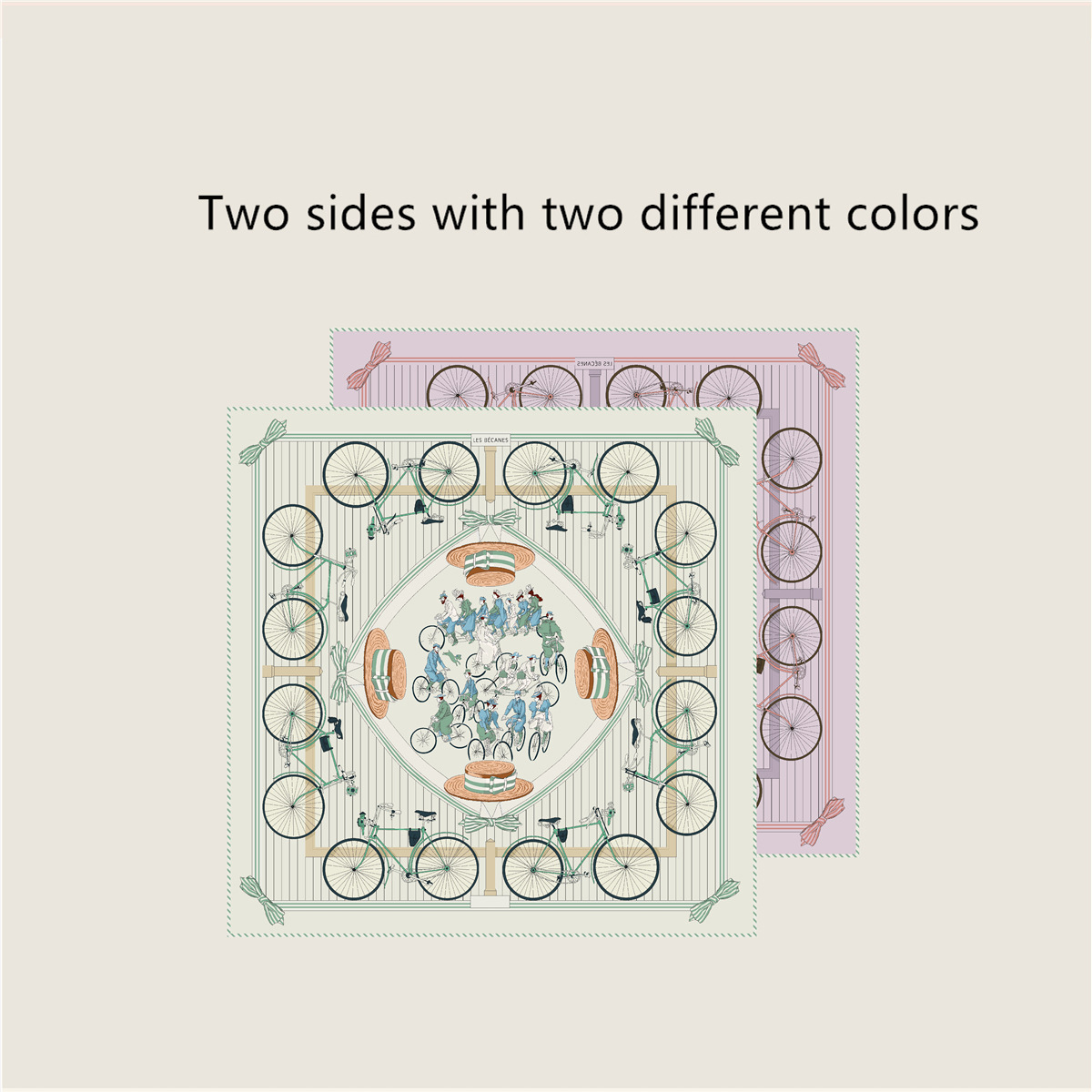 Foulard en soie sergé à deux faces 53CM femmes bandanas carrés ourlets châles roulés printemps été tête foulards de cheveux accessoires cadeau mè