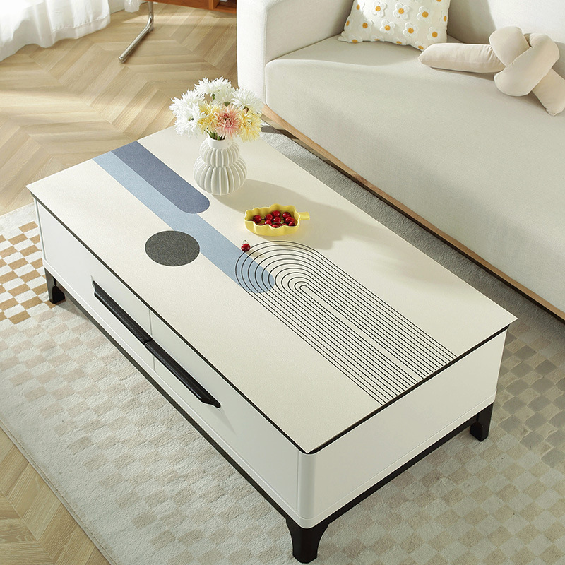 Cream style tablecloth waterproof and oil-proof washable anti-scalding heat-insulating leather table mat coffee table A3DK01-image-1048778065