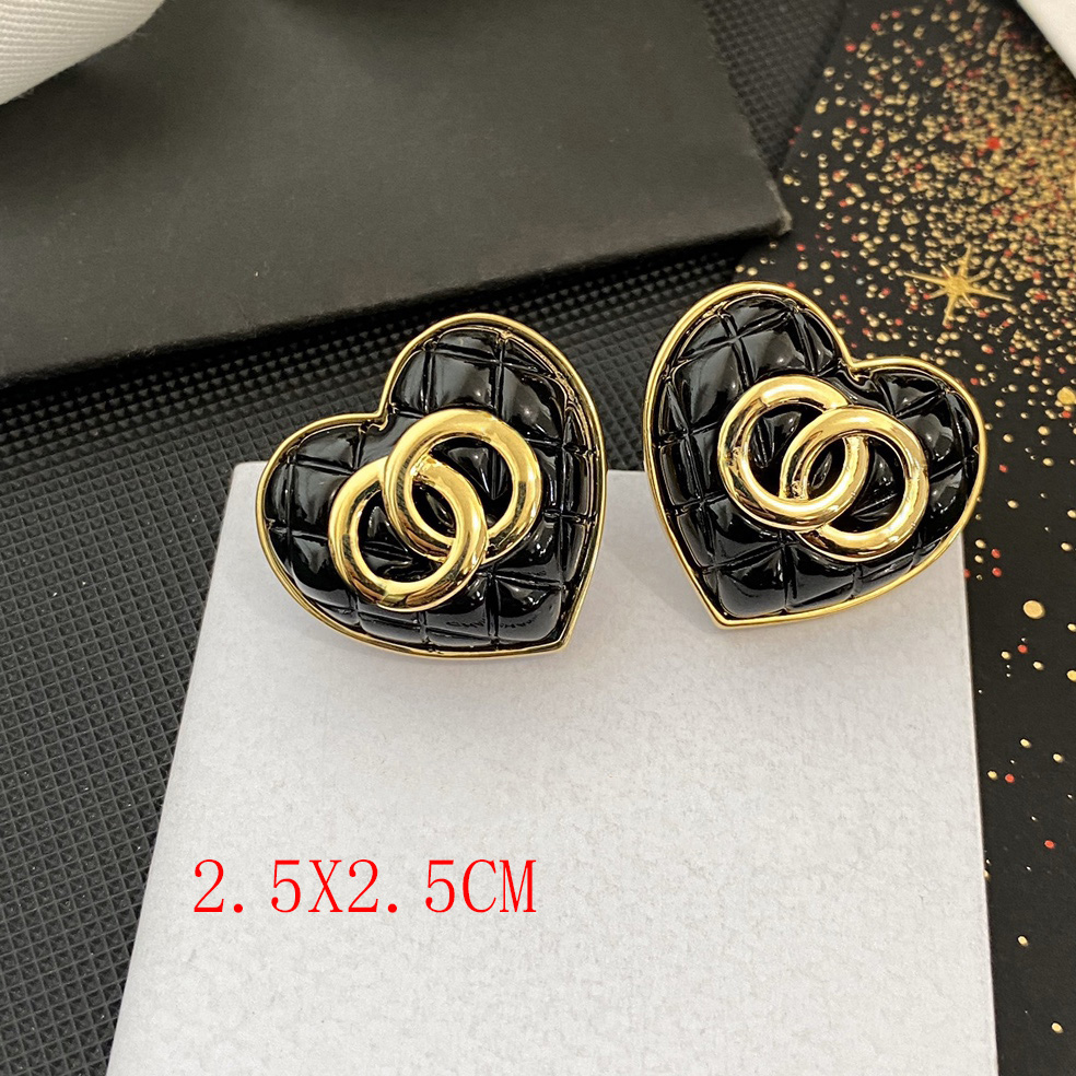 Never Fading Long Style Classic Crystal Ear Stud Earrings Pearl Real Gold Brass Copper Back Stamp Earring Fashion Womens Elegance Wedding Party J