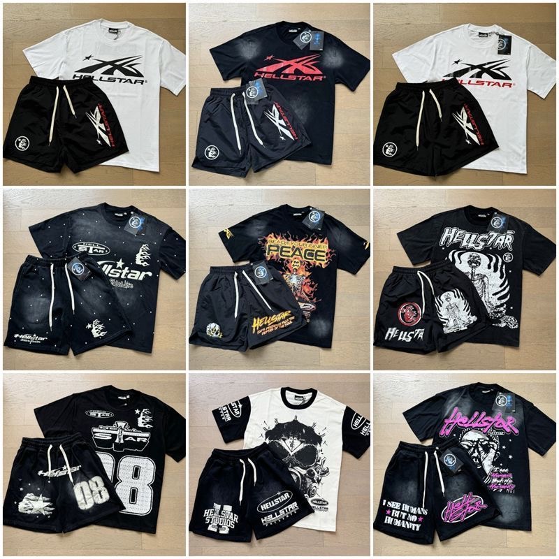Men's New Short sleeve Tracksuits Suits jogging shorts Designers Men Running Tracksuits Mens Sportswear T-shirts Hip hop wash Short Sleeve Suit