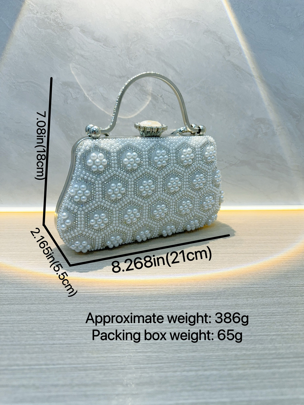 M03 Chic Pochette pour Femme Ornée de Perles - Sac de Soirée Cheongsam Vintage Multifonctionnel Idéal pour Les Mariages