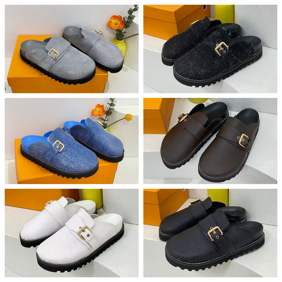 Designer Women's Men's Mules Slides Luxury Home Designer Shoes Slippers Fashion Sandals Shoes EU size 35-45 24794 23501