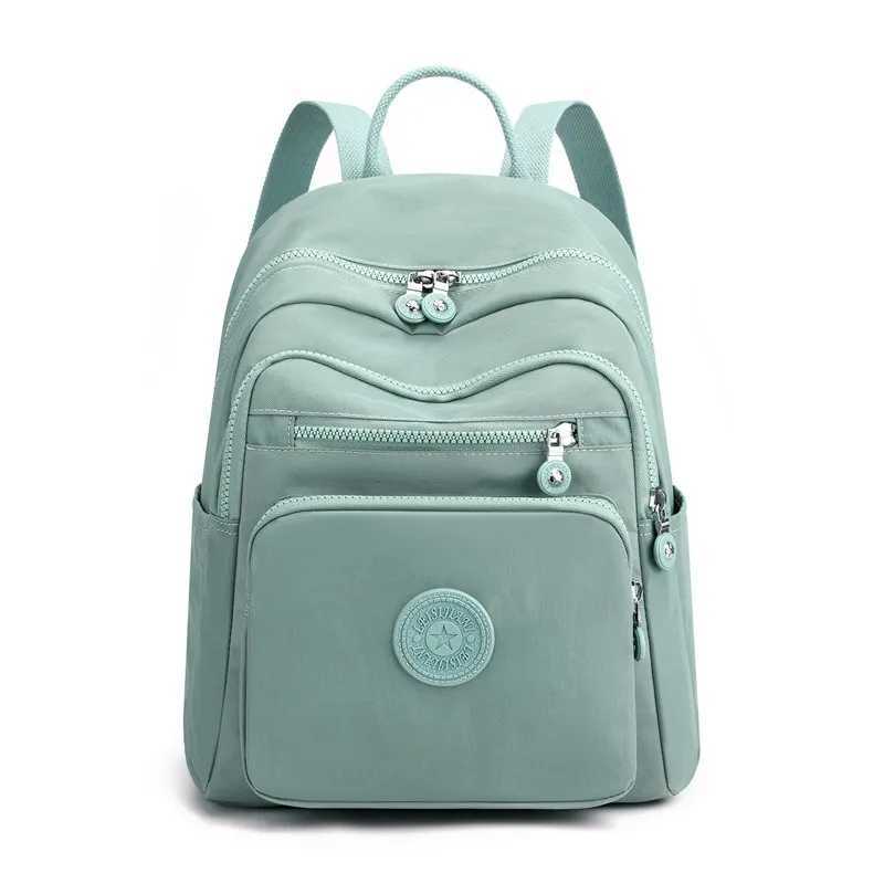 Zaino da viaggio in nylon per il tempo libero Borsa a tracolla da donna impermeabile per la scuola della gioventù Zaino Mochilas Z250315