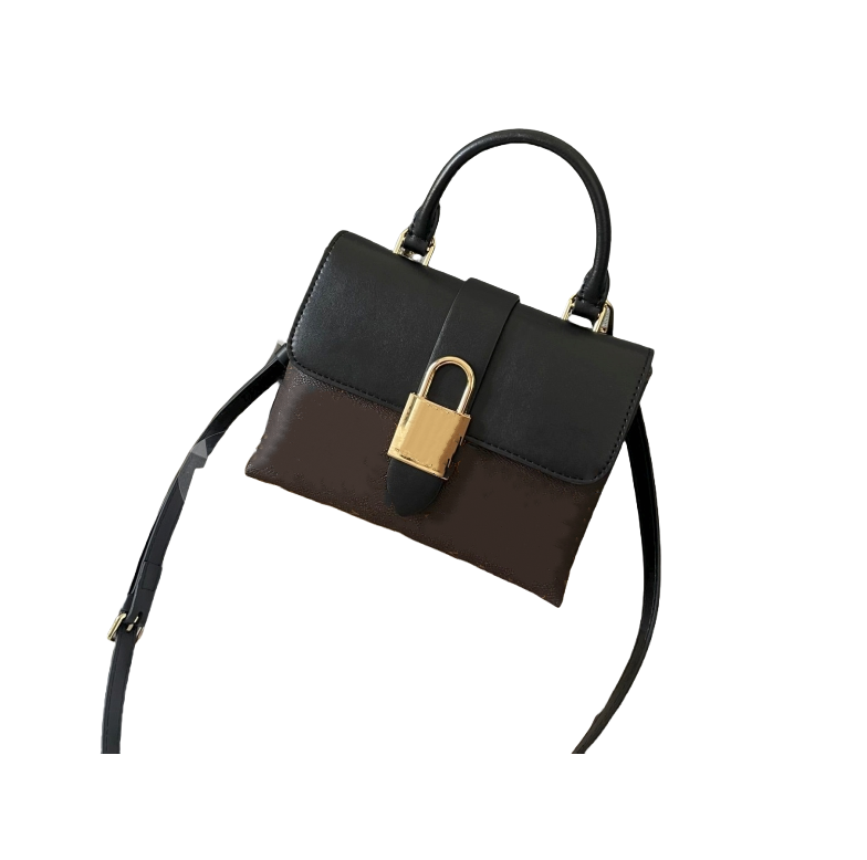 Luxury brand designer women bag Tote shoulder bags lady girls handbag purse clutch flowers letters with lock