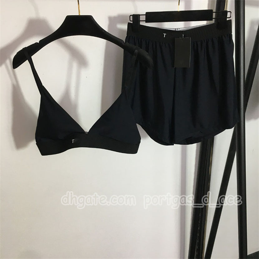 Designer léopard femmes Shorts soutiens-gorge ensemble 2 pièces Mini pantalon ensemble Sexy court sangle hauts de soutien-gorge boxeurs plage vac