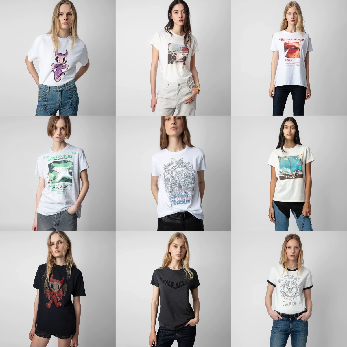Tshirt Designer ZV Women T shirt Simple Summer Cotton Tees Letter Wash Water Womens Short-sleeved Casual Versatile Tops