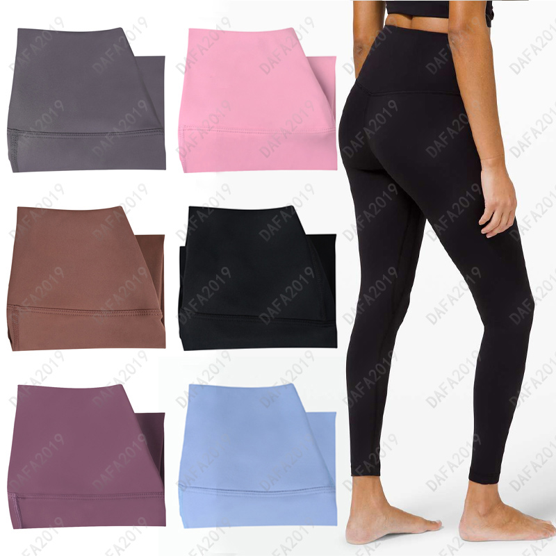 Leggings For Women Designer Plus Size Tights High Waist Pants Running Training Align Legging Gym Clothing Workout Sweatpants Fitness Hiking Sweat-image-999287676