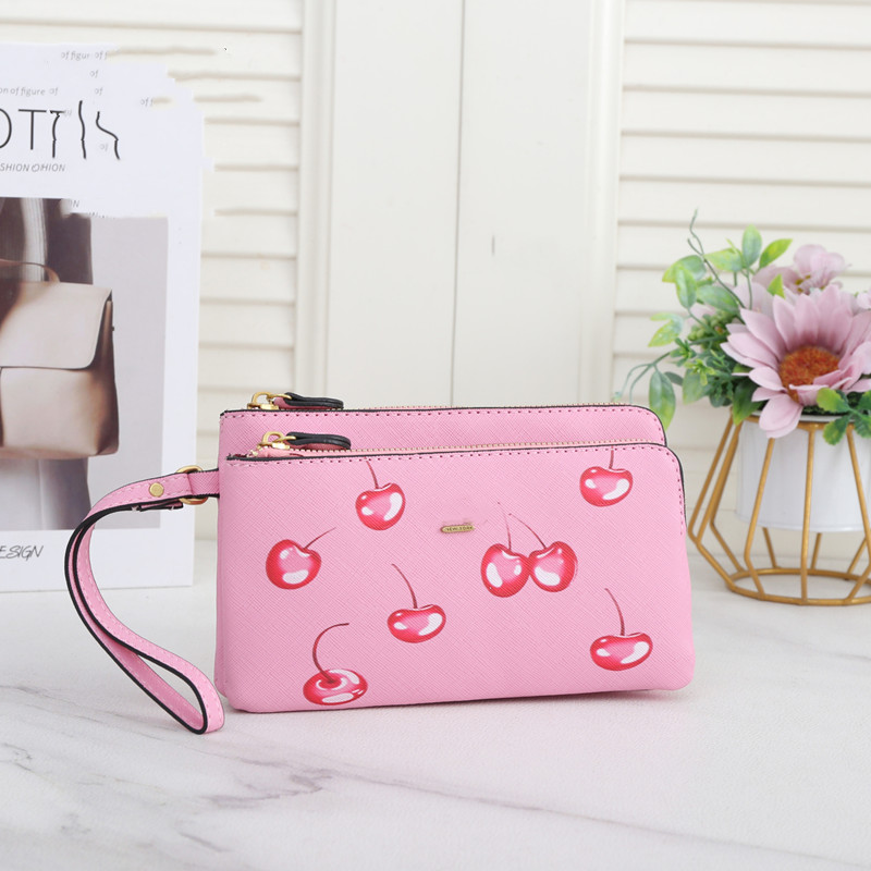 cherry Long womens designer wallet letters women cardholder clutch card holder woman luxury card wallets designers small ladies coin purses mini por
