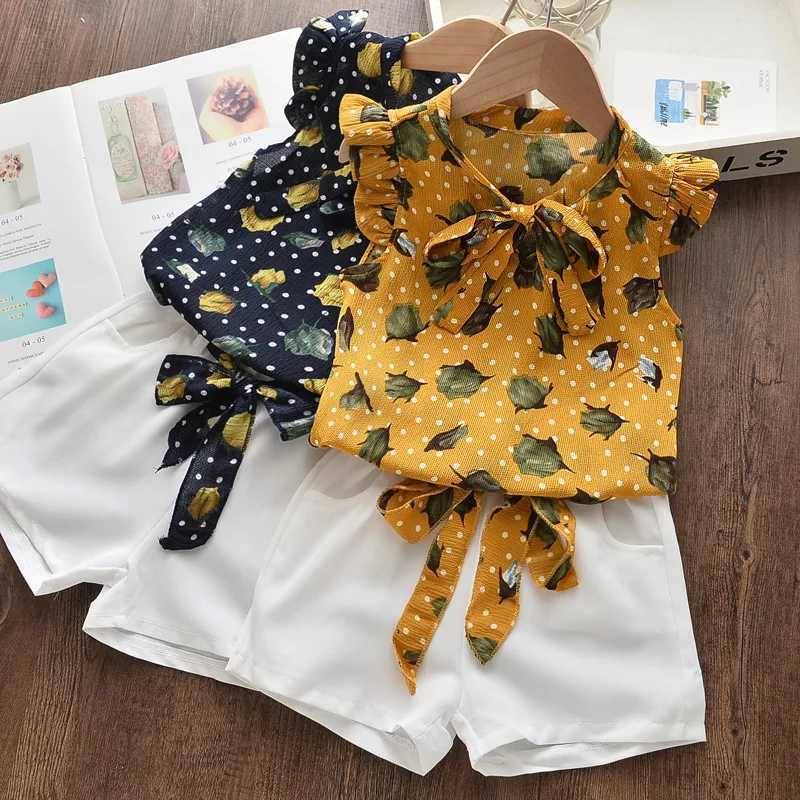 Ensemble de vêtements d'été pour filles d'âge préscolaire vêtements d'athlétisme pour enfants gilet sans manches + short 2 pièces ensemble de vêt