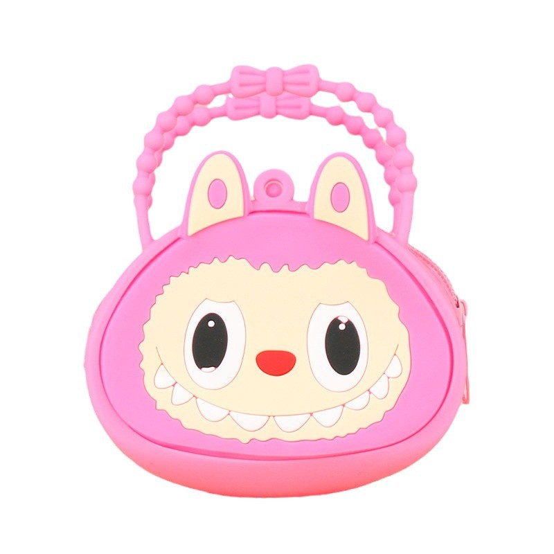 C12 Sac à dos en silicone de style bande dessinée adapté aux enfants – Petit fourre-tout polyvalent pour enfants et adolescents