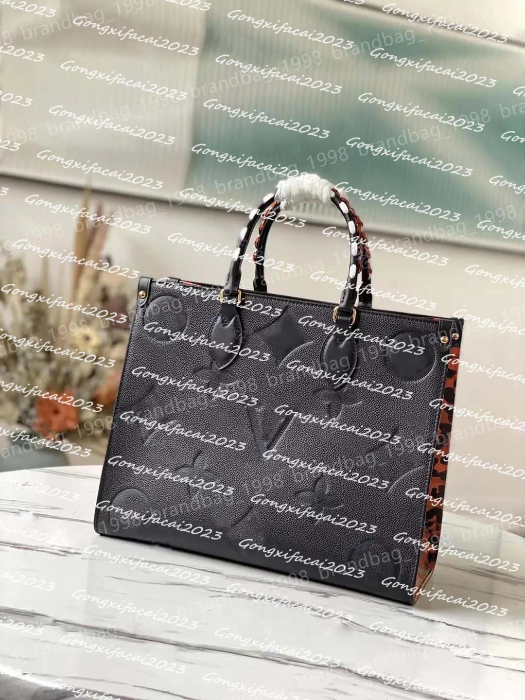 Designer Bag ONTHEGO M44925 M45653 WOMEN luxurys designers bags fashion Real leather Handbags messenger crossbody shoulder bag Totes purse Wallets b