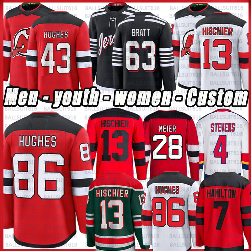 #86 Jack Hughes NewJerseyS Devils Jersey Luke Hughes Nico Hischier Hamilton Jacob Markstrom Ondrej Palat Jake Allen Jesper Bratt Hockey Jerseys-image-930468852