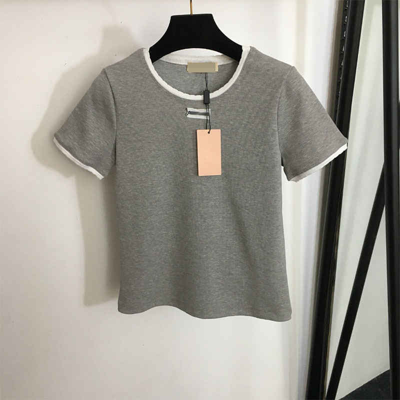 T-Shirt woman Designer T-shirt for women short-sleeved top Luxury knit T-shirt tops fashion Casual simple embroidery letters slim-fit short sleev