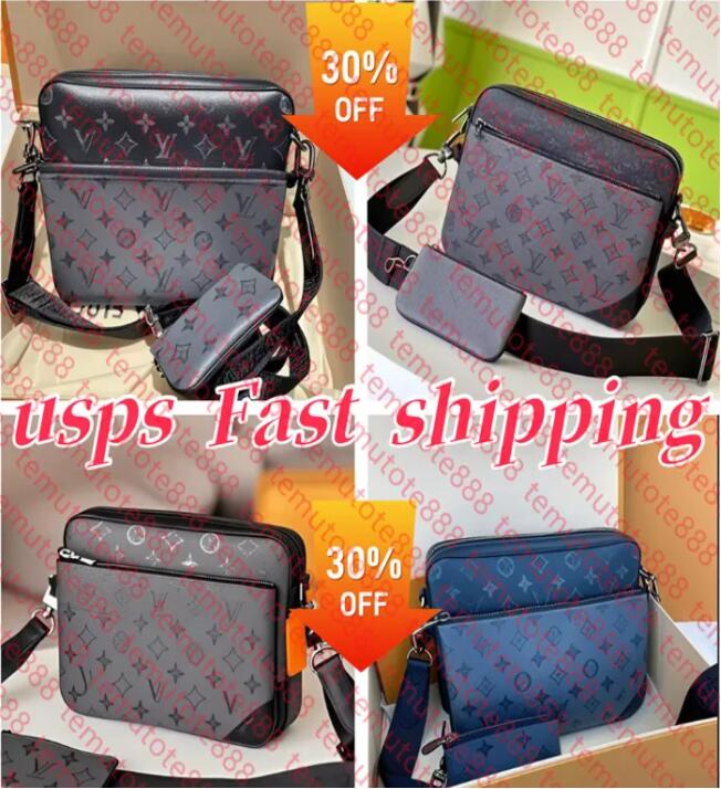 High quality designer bag 3 in 1 Men's crossbody bag Takashi Murakami Tote Long Bread Canvas Women's colorful Fashion composite handhel-image-1049382825